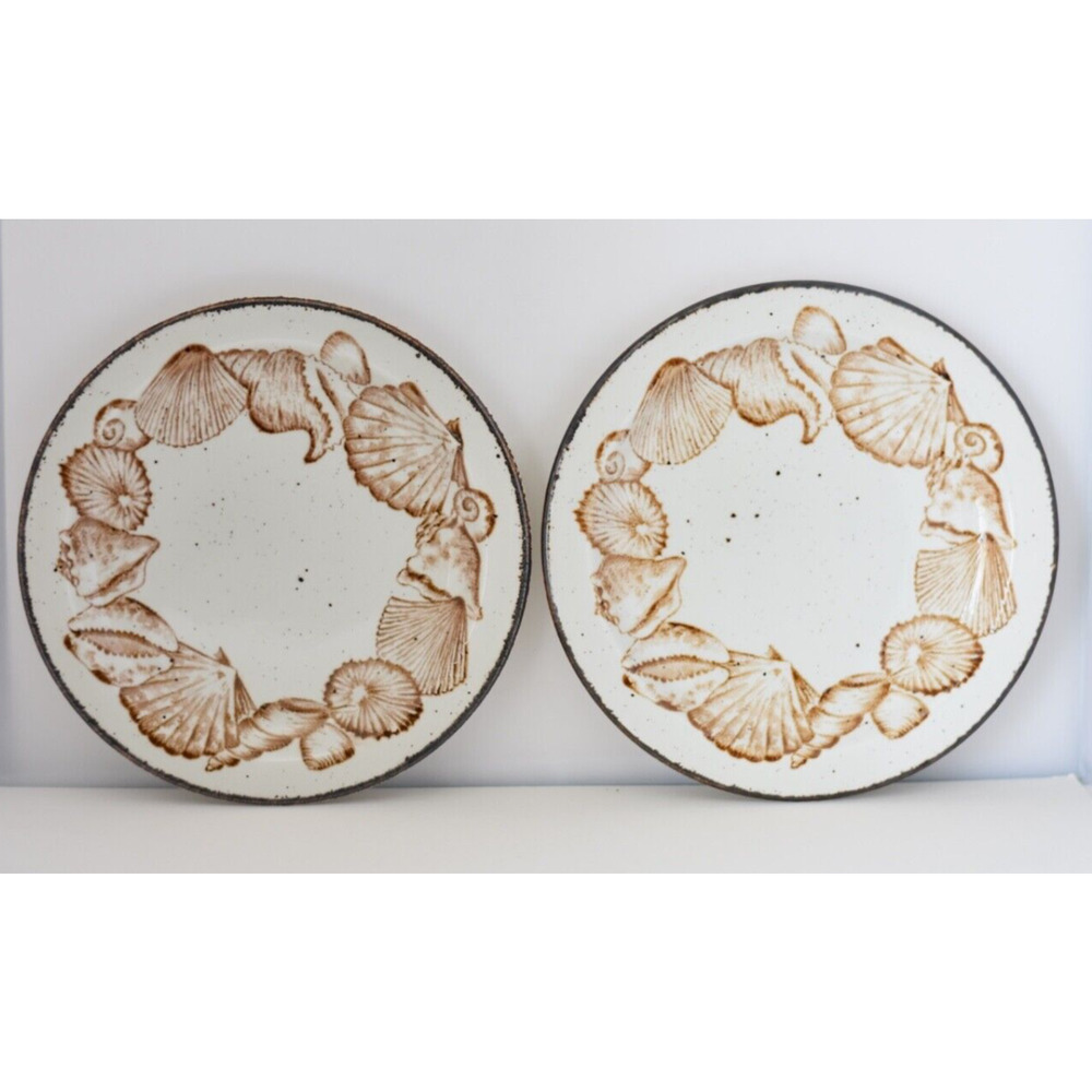 MCM STONEHENGE Midwinter Seascape 7" Wedgewood Dessert Bread Stoneware Plate Set
